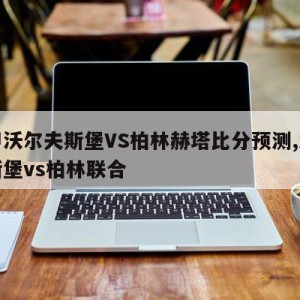 德甲沃尔夫斯堡VS柏林赫塔比分预测,沃尔夫斯堡vs柏林联合