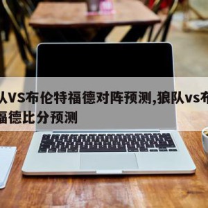 狼队VS布伦特福德对阵预测,狼队vs布伦特福德比分预测