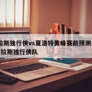 达拉斯独行侠vs夏洛特黄蜂赛前预测,nba达拉斯独行侠队