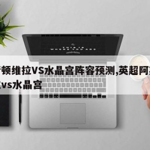 阿斯顿维拉VS水晶宫阵容预测,英超阿斯顿维拉vs水晶宫