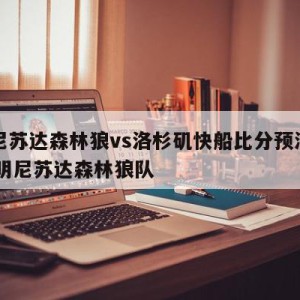 明尼苏达森林狼vs洛杉矶快船比分预测,nba明尼苏达森林狼队