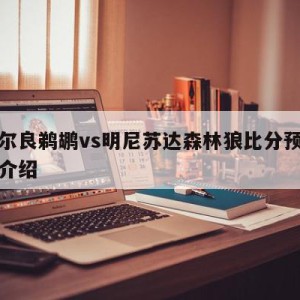 新奥尔良鹈鹕vs明尼苏达森林狼比分预测的简单介绍