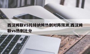 西汉姆联VS托特纳姆热刺对阵预测,西汉姆联vs热刺比分