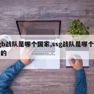 sgb战队是哪个国家,ssg战队是哪个国家的