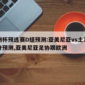 欧洲杯预选赛D组预测:亚美尼亚vs土耳其比分预测,亚美尼亚足协跟欧洲